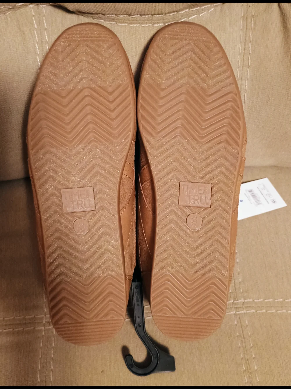 NWT Time and Tru Women's Tan Casual Sneakers - Sizes 8 & 9